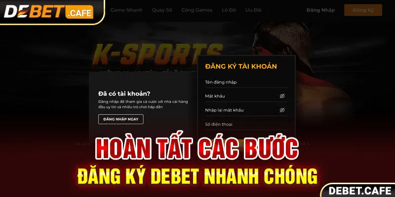 Hoàn tất quy trình đăng ký Debet diễn ra nhanh chóng